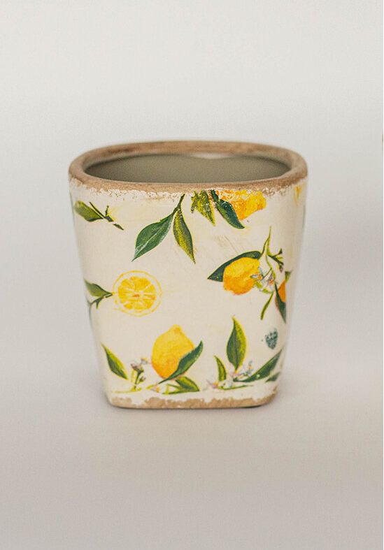 Pots de fleurs en céramique émaillée