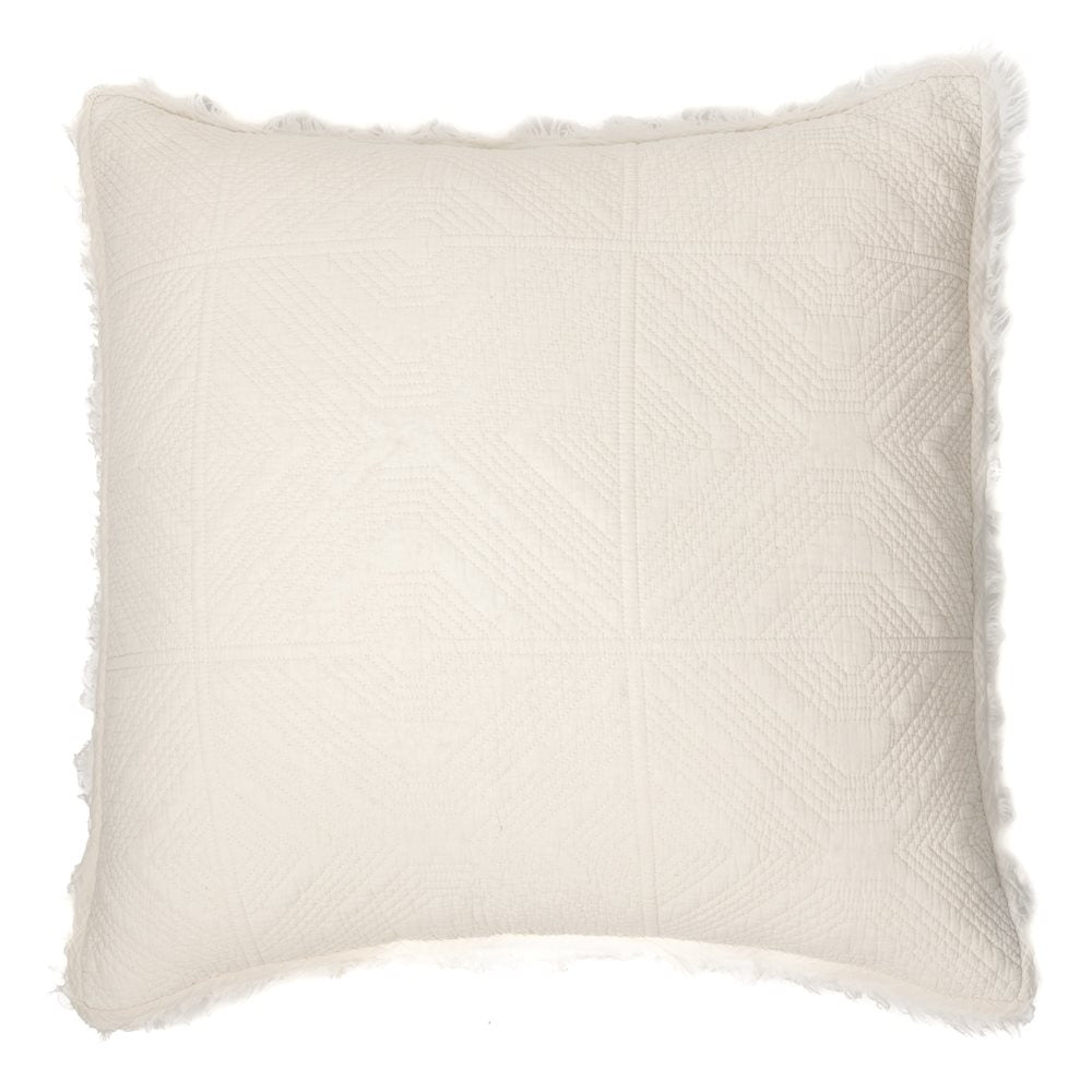 European Pillow Cover - Natural Beige Stone Washed 