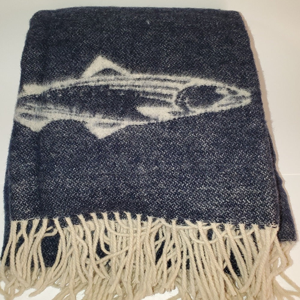 Jeté - saumon - réversible - 67X50''